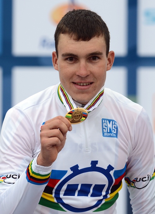 Антон Воробьёв — чемпион мира в гонке с раздельным стартом среди молодёжи. Фоторепортаж. Фото: Bryn Lennon/Getty Images